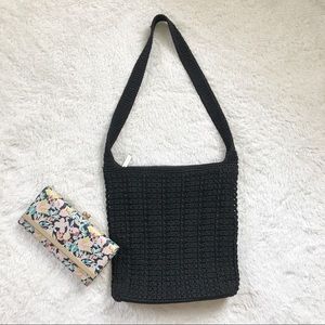 🌹The Sak Black Crotchet Shoulder Bag